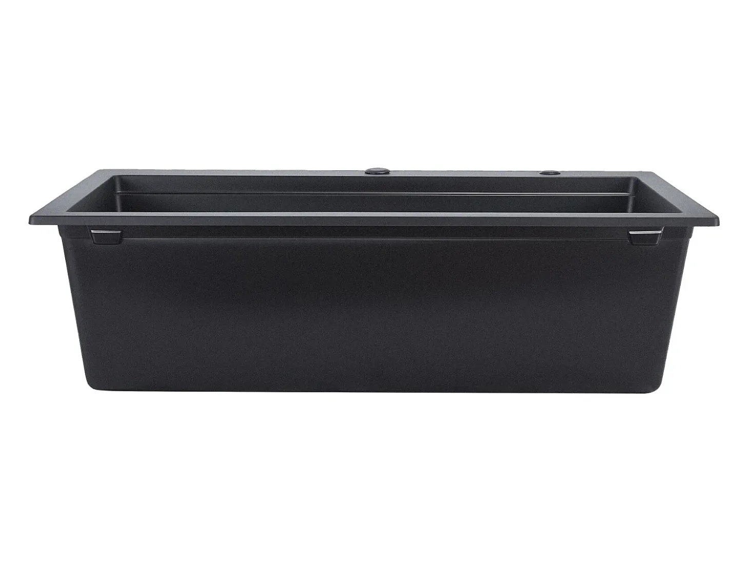 Fregadero de Cocina SucceBuy Moderno en Granito de 84x56 cm, Fregadero de Sobremesa de Cubeta Grande Simple, Cubeta Lavadora Empotrable con Múltiples Accesorios