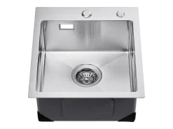 Fregadero de Cocina SucceBuy Fregadero de Cocina de 40 cm, de Acero Inoxidable, de un Solo Seno y Bajo Encimera, para Barra.