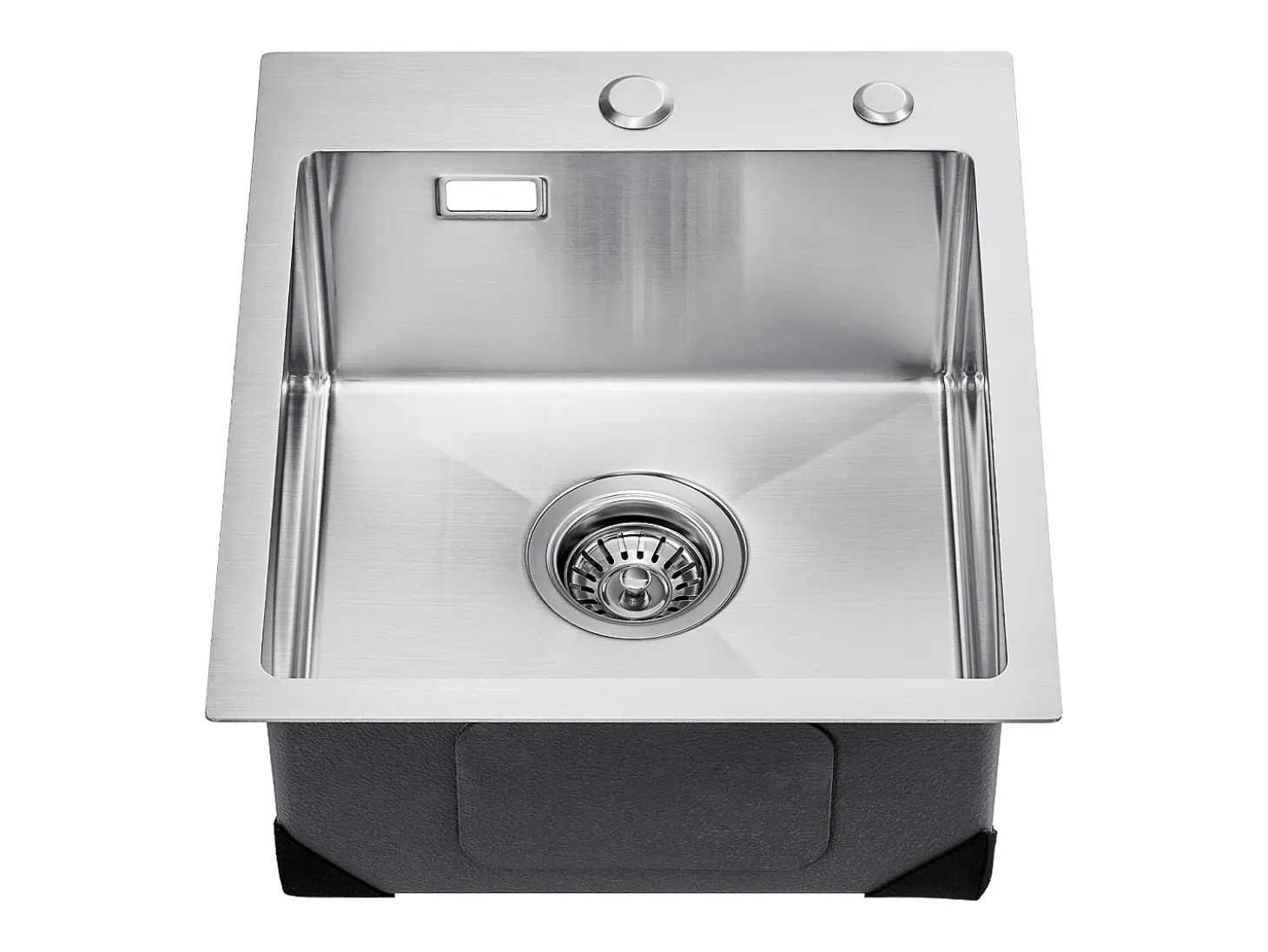 Fregadero de Cocina SucceBuy Fregadero de Cocina de 40 cm, de Acero Inoxidable, de un Solo Seno y Bajo Encimera, para Barra.