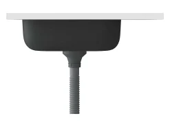 Fregadero de cocina y escurridor plateado 600x500x155 mm acero inoxidable