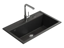 Fregadero negro 80x51x20 sydney