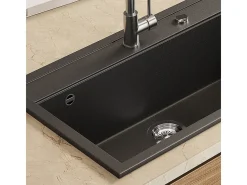 Fregadero negro 80x51x20 sydney