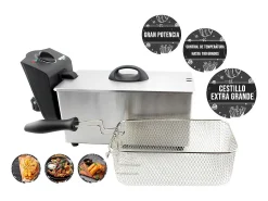 Freidora Bastilipo FE-2000 2000W 3L 190⁰C inox