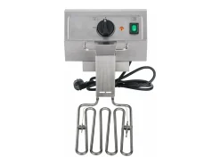Freidora de acero inoxidable con 2 depósitos de 13 litros cubeta extraíble temporizador y termostato modelo profesional EGO 3614021