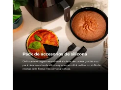 Freidora de aire Cecotec Cecofry Bombastik 6000 Full 1700W 6L 12 modos de cocinado con accesorios negro