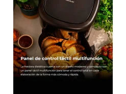 Freidora de aire Cecotec Cecofry Bombastik 6000 Full 1700W 6L 12 modos de cocinado con accesorios negro