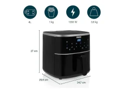 Freidora de aire Princess Airfryer Digital 182238 1350W 4L 8 programas negro