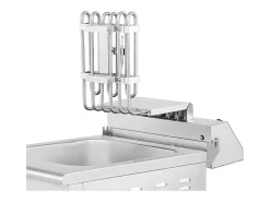Freidora eléctrica de 13 litros 5000 vatios grifo de vaciado zona fría sobre mueble profesional de acero inoxidable 14_0003985