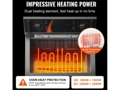Freidora Eléctrica SucceBuy 3000 W 29 L para Mostrador, Ideal para Frituras Comerciales y Eventos con Gran Capacidad