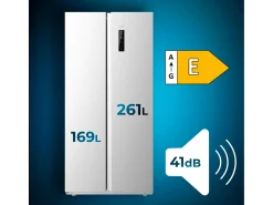 Frigorífico americano Cecotec Bolero CoolMarket SBS 430 E Total No Frost 430L E inox 176,3 cm