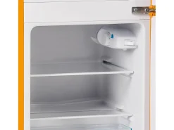 Frigorífico de 60L con 2 puertas e iluminación LED - Consumo energético 102 kWh/año - Amarillo antiguo