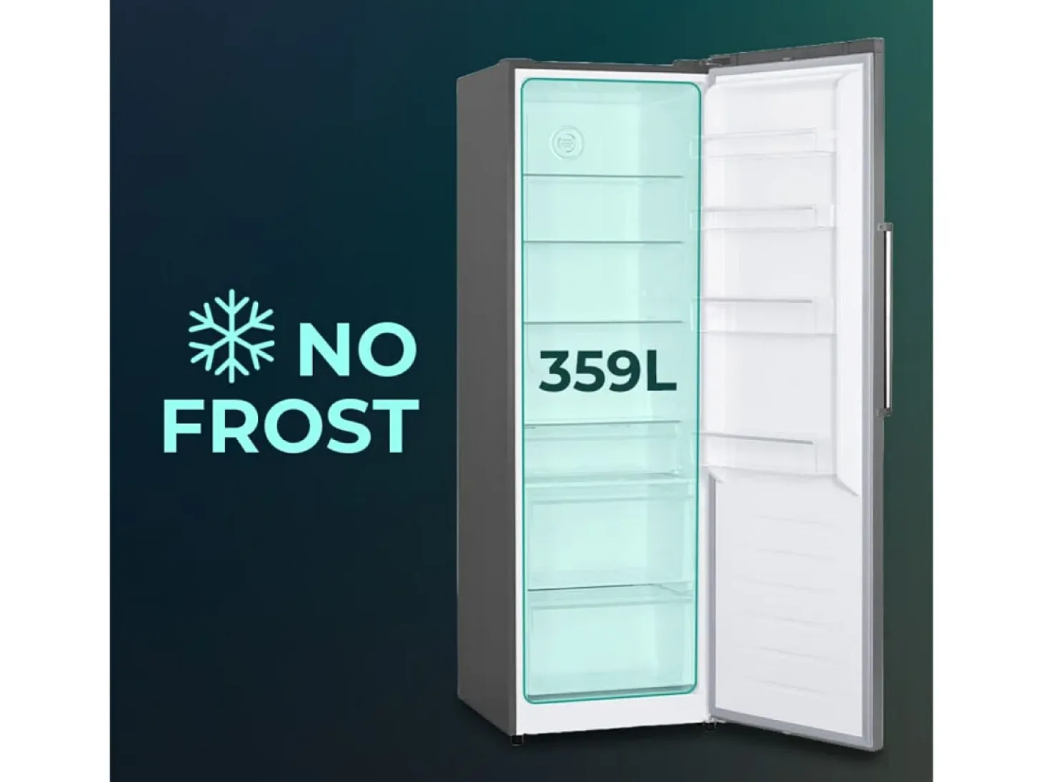 Frigorífico Svan SR185601ENFDX 359L No Frost E inox 185 cm