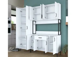Gabinete multiusos JE133 3054 Blanco 180x198.6x40 cm
