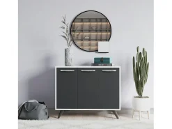 Gabinete multiusos Piffa Blanco Antracita 100x82x35 cm