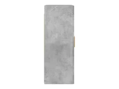 Gabinetes de pared de 2 piezas, gris hormigón, madera de ingeniería