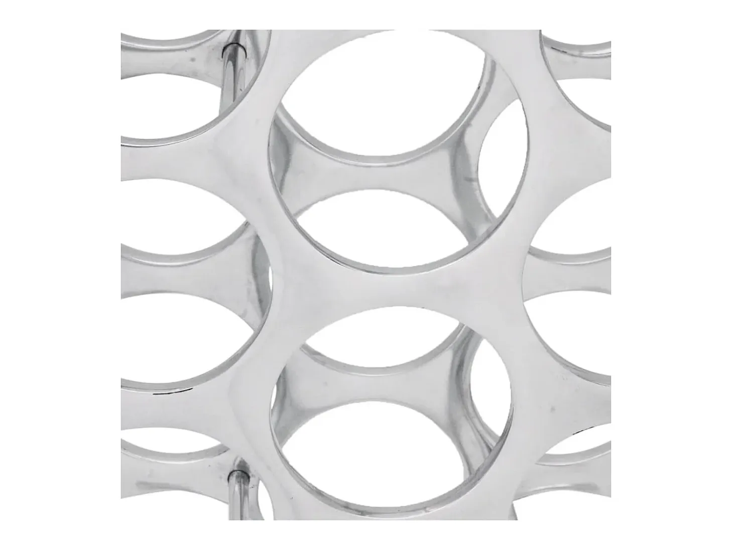 Garden Furniture - Botellero de aluminio plateado para 27 botellas