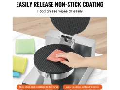 Gofrera SucceBuy Máquina Eléctrica para Cucuruchos de Helado 1 230 W Rollo de Huevo Gofrado Comercial