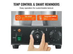 Gofrera SucceBuy Máquina Eléctrica para Cucuruchos de Helado 1 230 W Rollo de Huevo Gofrado Comercial