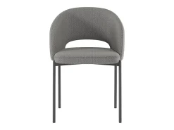 Greta - Silla de tela gris 2 piezas