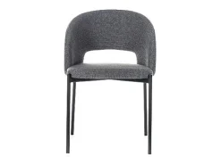 Greta - Silla de tela gris 2 piezas