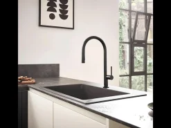 Grifo de cocina con ducha HANSGROHE Talis M54 210 sBox 2 chorros negro mate