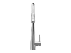 Grifo de cocina con ducha extraíble de acero inoxidable - Cromado - RONA