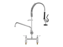 Grifo de Cocina, SucceBuy Grifo de Fregadero de Cocina Comercial con Rociador de Prelavado, 66 cm de Altura