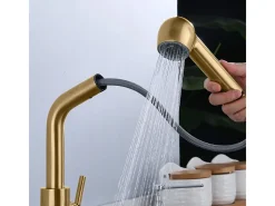 Grifo Para Cocina Rea Troy Brush Gold