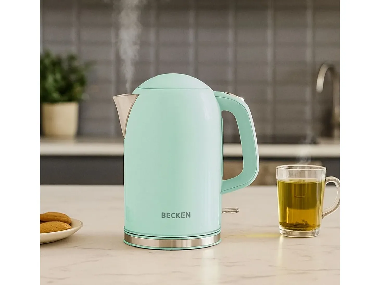 Hervidor Becken BWK8769GR 2200W base rotativa 1,7L verde
