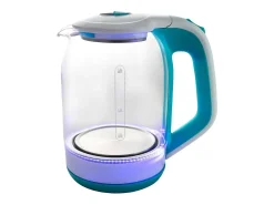 Hervidor de agua Gallery Dcook 1500W 1,8L luz LED cristal azul/blanco
