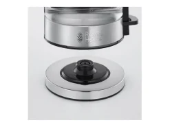 Hervidor de vidrio compacto RUSSELL de 0,8 L, diseño premium para el hogar, ebullición rápida