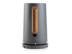 Hervidor eléctrico de 2200 W - 1,7 L - Base giratoria 360° - Negro/Madera