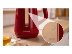 Hervidor MyMoment - Rojo - Capacidad de 1,7 L - Base giratoria de 360° - Filtro antical