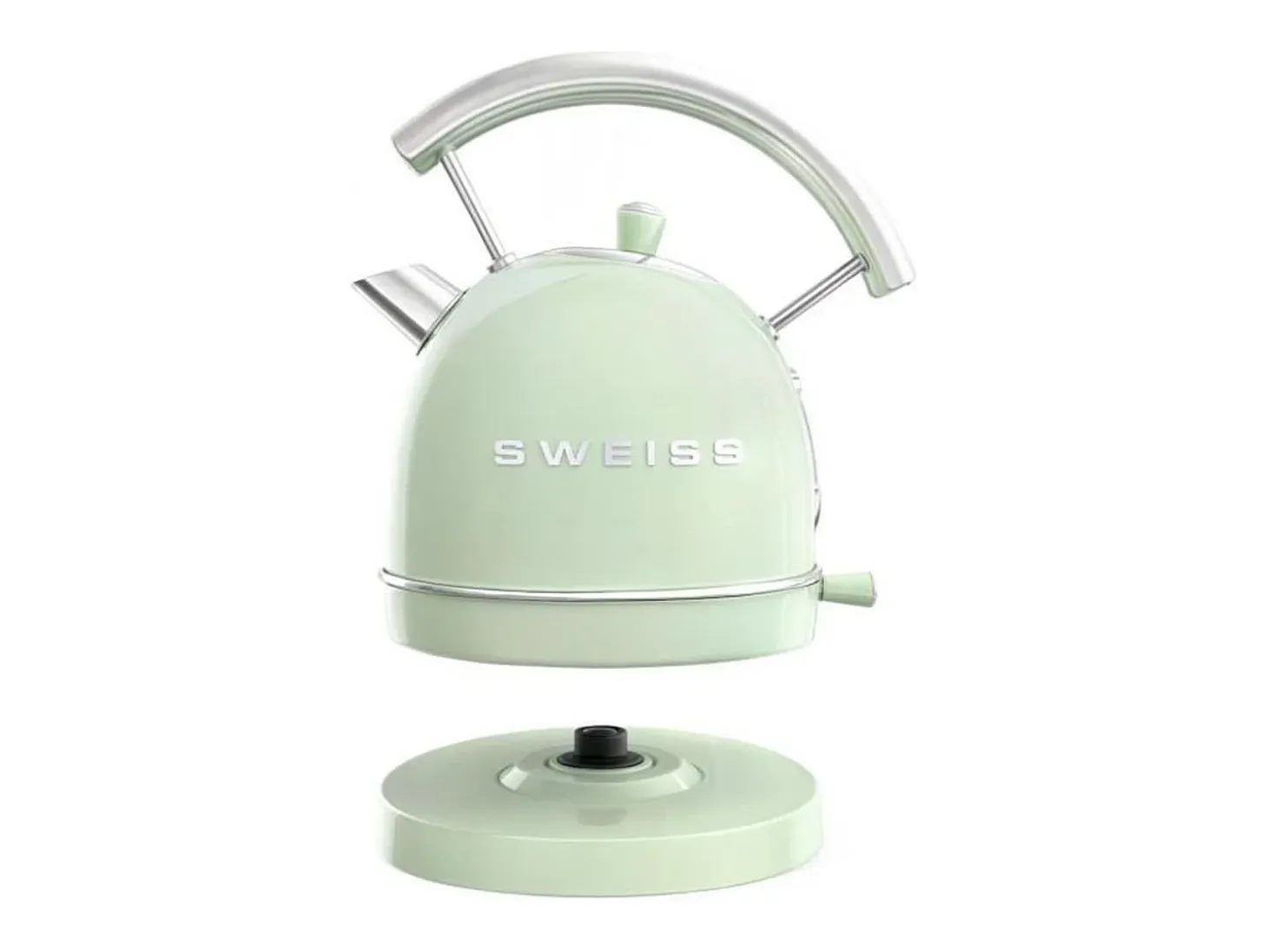 Hervidor vintage KTL7 de 2200 W - 1,8 L - Base giratoria de 360° - Verde
