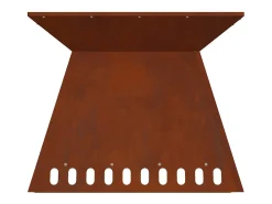 Hoguera Marrón 60 x 60 x 50 cm Acero autopatinable