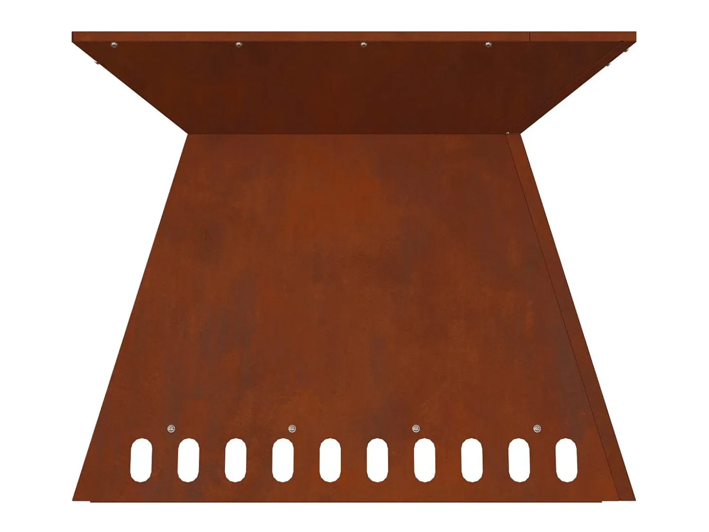 Hoguera Marrón 60 x 60 x 50 cm Acero autopatinable
