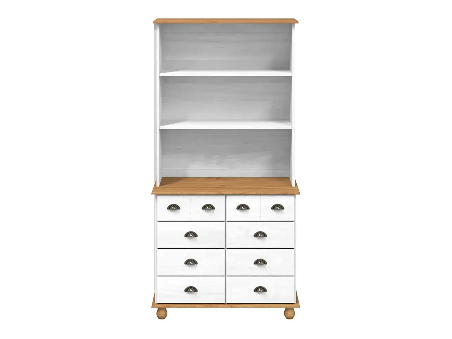 Hutch con cajón ASKIM 91 x 40 x 184 cm Madera de pino macizo
