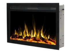 Insert eléctrico INFINITY para chimenea eléctrica - fuego premium - empotrada - 71x14x50 cm - chimenea LED con calefacción 750/1500 W
