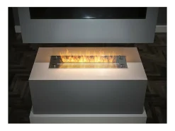 Inserto/Soporte para Quemador de Bioetanol de 100cm en Acero Inoxidable con Cristal Incluido