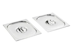 Ishpeming Tapas para bandejas Gastronorm 1/2 acero inoxidable 2 unidades