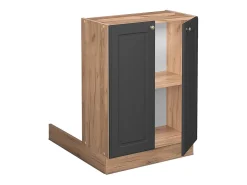 Isla de cocina antracita-oro 60x30x82 fame-line