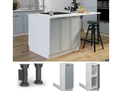 Isla de cocina azul claro-gris 30x70x82 fame-line
