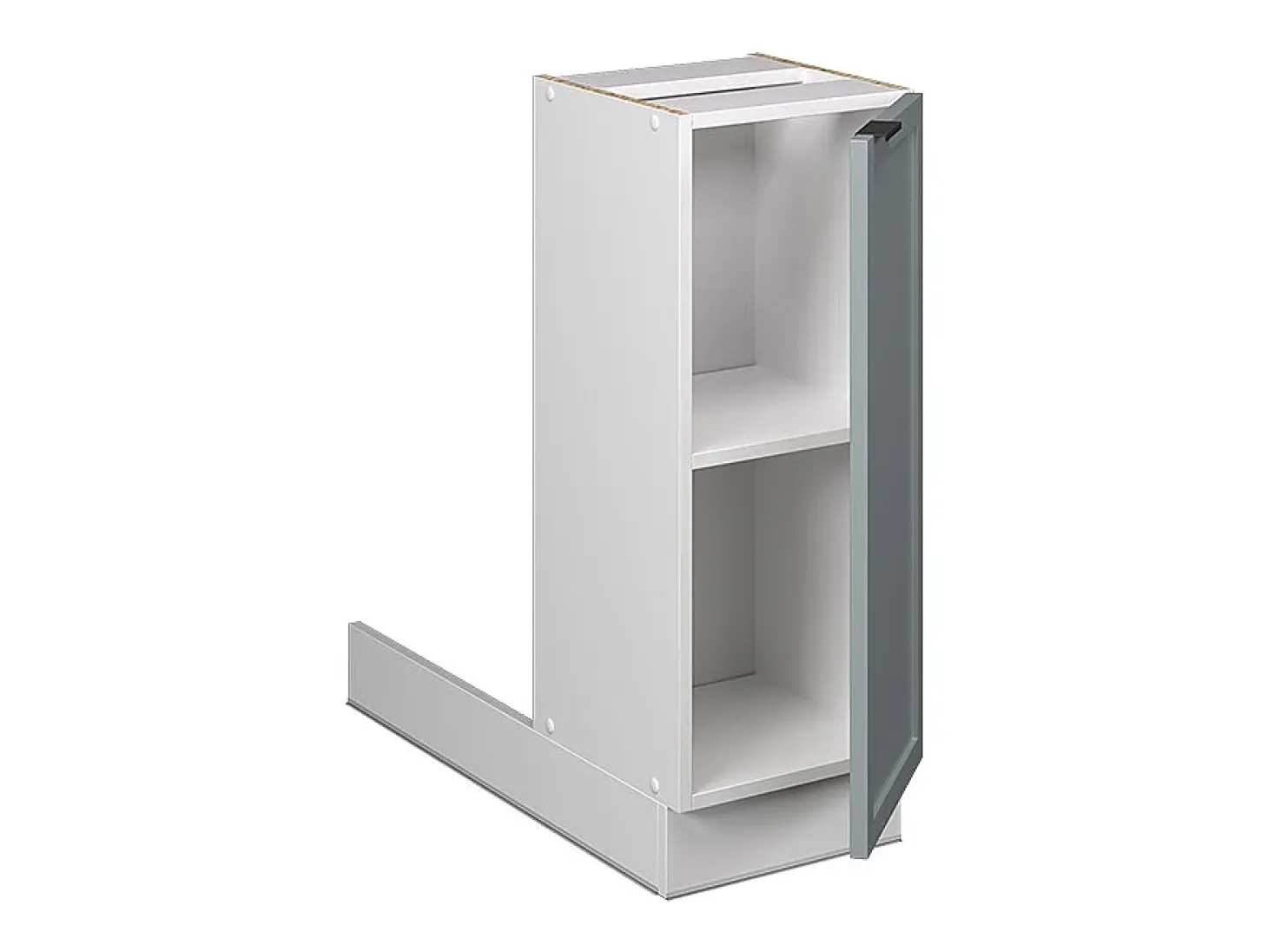 Isla de cocina azul claro-gris 30x70x82 fame-line