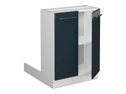 Isla de cocina azul oscuro alto brillo 60x30x82 fame-line
