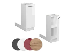 Isla de cocina blanco alto brillo 30x70x82 fame-line