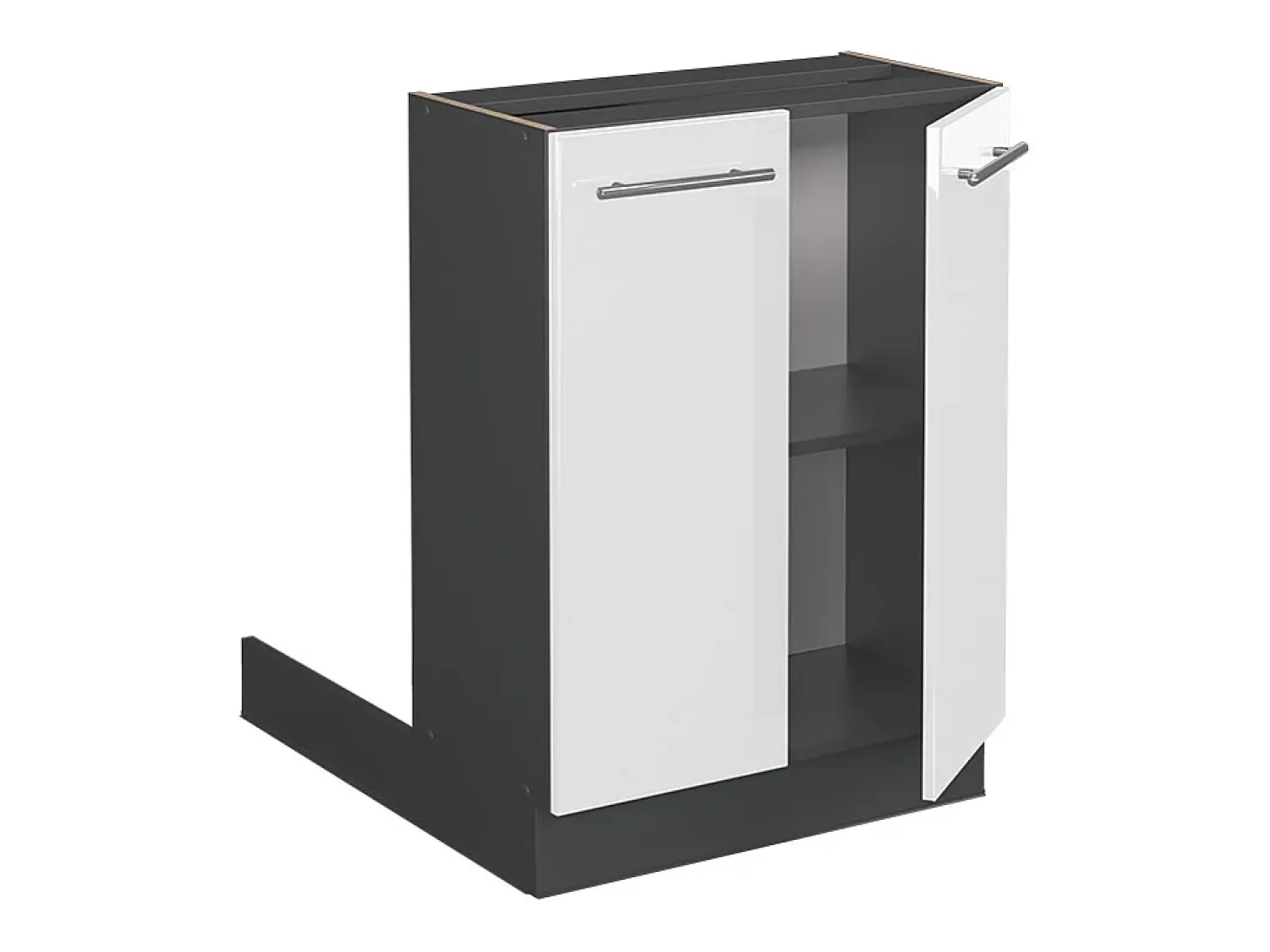 Isla de cocina blanco alto brillo 60x70x82 fame-line