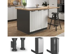 Isla de cocina blanco casa de campo 30x70x82 fame-line