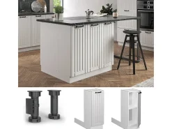 Isla de cocina blanco casa de campo 30x70x82 fame-line
