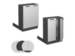 Isla de cocina blanco casa de campo 60x70x82 fame-line