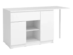 Isla de cocina con 2 puertas, 1 cajón y 2 estantes - Blanco - TUNORI